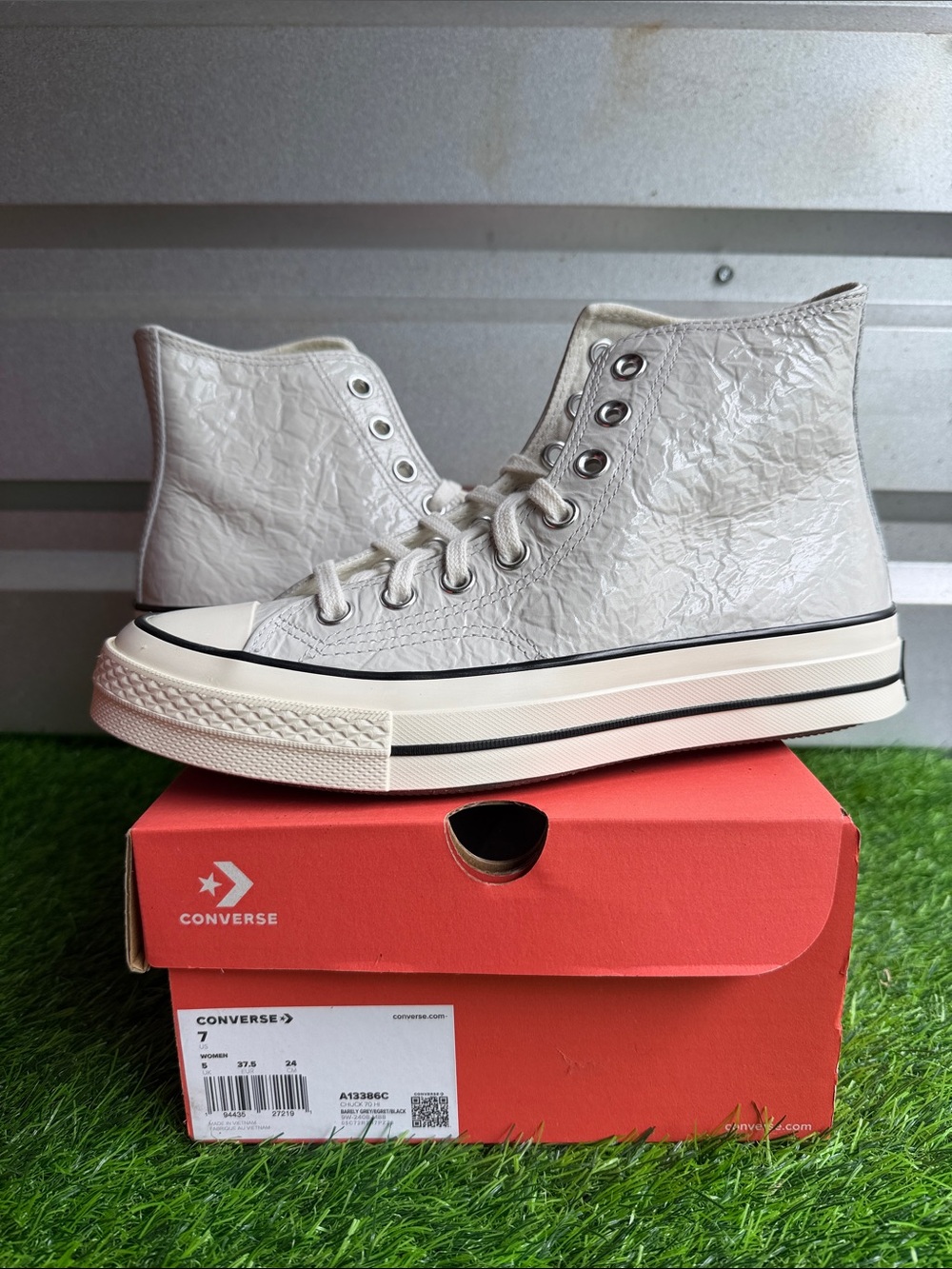 Converse Women’s High-Top Sneakers in Off-White/Cream